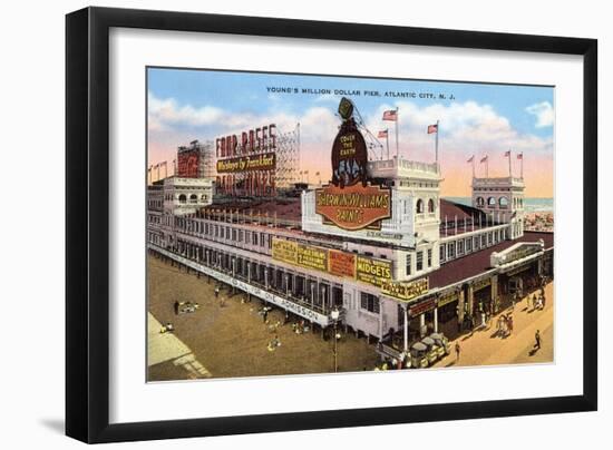 Young's Pier, Atlantic City-null-Framed Art Print