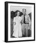 Young Sailor with His Girlfriend, Ca. 1942.-Kirn Vintage Stock-Framed Photographic Print