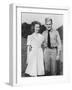 Young Sailor with His Girlfriend, Ca. 1942.-Kirn Vintage Stock-Framed Photographic Print