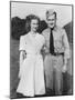 Young Sailor with His Girlfriend, Ca. 1942.-Kirn Vintage Stock-Mounted Photographic Print