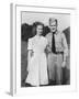 Young Sailor with His Girlfriend, Ca. 1942.-Kirn Vintage Stock-Framed Photographic Print