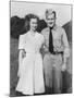 Young Sailor with His Girlfriend, Ca. 1942.-Kirn Vintage Stock-Mounted Photographic Print