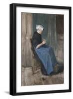 Young Scheveningen Woman, Knitting, 1881-David Gilmour Blythe-Framed Giclee Print