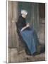 Young Scheveningen Woman, Knitting, 1881-David Gilmour Blythe-Mounted Giclee Print