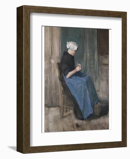 Young Scheveningen Woman, Knitting, 1881-David Gilmour Blythe-Framed Giclee Print