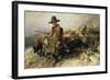 Young Shepherd in the Snow, C. 1872-Heinrich von Zügel-Framed Giclee Print