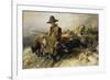 Young Shepherd in the Snow, C. 1872-Heinrich von Zügel-Framed Giclee Print