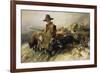 Young Shepherd in the Snow, C. 1872-Heinrich von Zügel-Framed Giclee Print