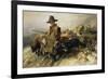 Young Shepherd in the Snow, C. 1872-Heinrich von Zügel-Framed Giclee Print