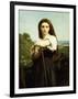 Young Shepherdess-William Adolphe Bouguereau-Framed Giclee Print