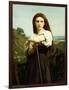 Young Shepherdess-William Adolphe Bouguereau-Framed Premium Giclee Print