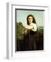 Young Shepherdess-William Adolphe Bouguereau-Framed Premium Giclee Print