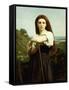 Young Shepherdess-William Adolphe Bouguereau-Framed Stretched Canvas