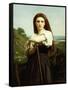 Young Shepherdess-William Adolphe Bouguereau-Framed Stretched Canvas