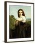 Young Shepherdess-William Adolphe Bouguereau-Framed Giclee Print