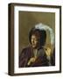 Young Singer with Flute, about 1623/25-Frans Hals-Framed Giclee Print