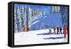 Young Skiers, Morzine, France, 2015-Andrew Macara-Framed Stretched Canvas