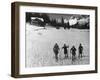 Young Skiers-null-Framed Photographic Print