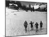 Young Skiers-null-Mounted Photographic Print