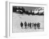 Young Skiers-null-Framed Photographic Print