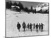 Young Skiers-null-Mounted Photographic Print