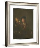 Young Smoker-Godfried Schalcken-Framed Art Print