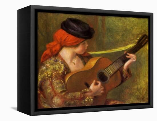 Young Spanish Woman with a Guitar, 1898-Pierre-Auguste Renoir-Framed Stretched Canvas