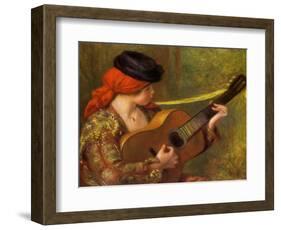 Young Spanish Woman with a Guitar, 1898-Pierre-Auguste Renoir-Framed Giclee Print