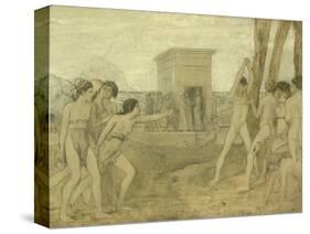 Young Spartan Girls Challenging Boys, C.1860-Edgar Degas-Stretched Canvas