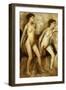 Young Spartan Girls Provoking the Boys, (Young Spartans Wrestling)-Edgar Degas-Framed Giclee Print