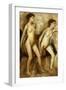 Young Spartan Girls Provoking the Boys, (Young Spartans Wrestling)-Edgar Degas-Framed Giclee Print