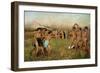 Young Spartans Exercising, Around 1860, Reworked Until 1880-Edgar Degas-Framed Giclee Print