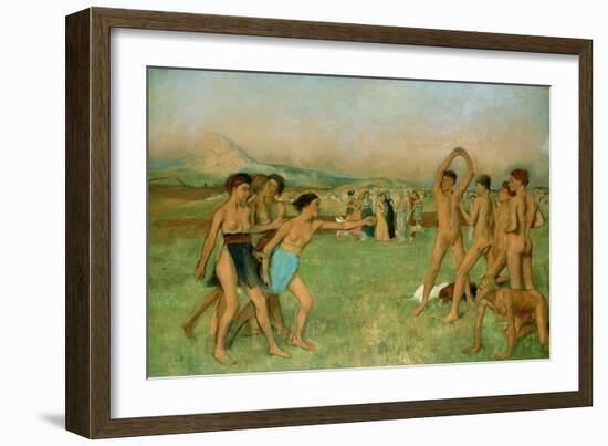 Young Spartans Exercising, C1860-Edgar Degas-Framed Giclee Print