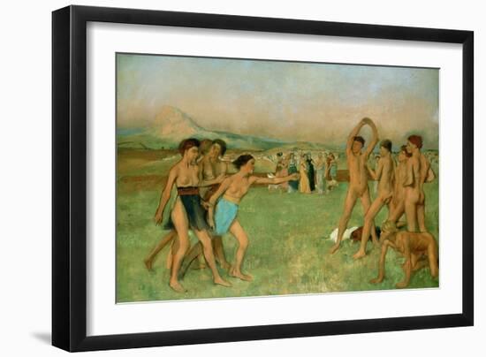 Young Spartans Exercising, C1860-Edgar Degas-Framed Giclee Print
