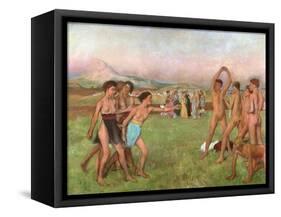 Young Spartans Exercising, circa 1860-Edgar Degas-Framed Stretched Canvas