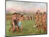 Young Spartans Exercising, circa 1860-Edgar Degas-Mounted Giclee Print