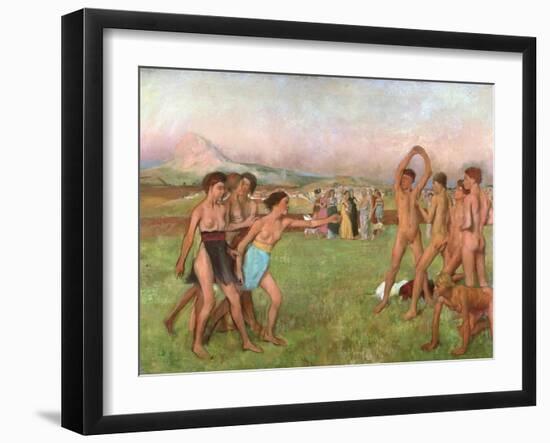 Young Spartans Exercising, circa 1860-Edgar Degas-Framed Giclee Print