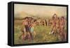 Young Spartans-Edgar Degas-Framed Stretched Canvas