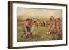 Young Spartans-Edgar Degas-Framed Art Print