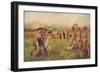 Young Spartans-Edgar Degas-Framed Art Print