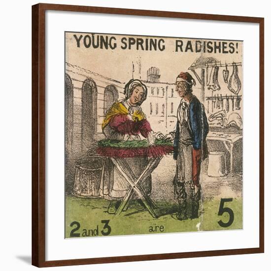 Young Spring Radishes!, Cries of London, C1840-TH Jones-Framed Giclee Print