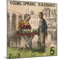 Young Spring Radishes!, Cries of London, C1840-TH Jones-Mounted Giclee Print
