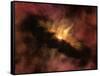 Young Star Surrounded by a Dusty Protoplanetary Disk-Stocktrek Images-Framed Stretched Canvas