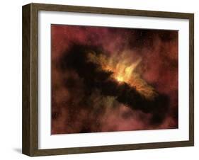 Young Star Surrounded by a Dusty Protoplanetary Disk-Stocktrek Images-Framed Photographic Print