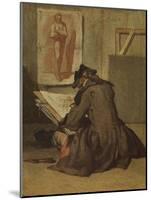 Young Student Drawing-Jean-Baptiste Simeon Chardin-Mounted Giclee Print