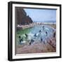 Young Surfers, Tenby, 2016-Andrew Macara-Framed Giclee Print