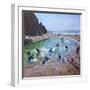 Young Surfers, Tenby, 2016-Andrew Macara-Framed Giclee Print