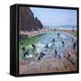 Young Surfers, Tenby, 2016-Andrew Macara-Framed Stretched Canvas