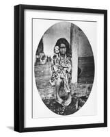 Young Tahitian Princess, Illustration from Tahiti, Published in London, 1882-Colonel Stuart-wortley-Framed Photographic Print