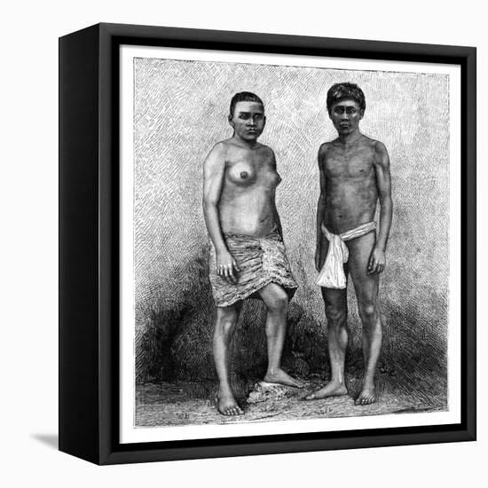 Young Talamancas Indians, Central America, C1890-null-Framed Stretched Canvas